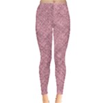 Pink Fabric Texture, Knitted Pink Texture, Everyday Leggings 