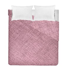 Pink Fabric Texture, Knitted Pink Texture, Duvet Cover Double Side (Full/ Double Size) from ArtsNow.com