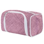 Pink Fabric Texture, Knitted Pink Texture, Toiletries Pouch