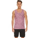 Pink Fabric Texture, Knitted Pink Texture, Men s Wide Collar Tank Top