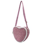 Pink Fabric Texture, Knitted Pink Texture, Heart Shoulder Bag