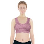 Pink Fabric Texture, Knitted Pink Texture, Sports Bra With Pocket