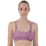 Pink Fabric Texture, Knitted Pink Texture, Line Them Up Sports Bra