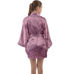 Long Sleeve Satin Kimono 