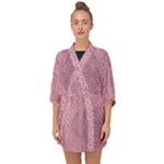 Pink Fabric Texture, Knitted Pink Texture, Half Sleeve Chiffon Kimono