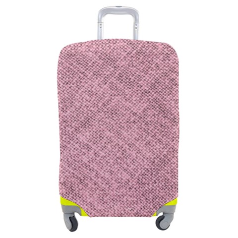 Pink Fabric Texture, Knitted Pink Texture, Luggage Cover (Medium) from ArtsNow.com