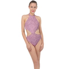 Halter Side Cut Swimsuit 