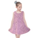 Pink Fabric Texture, Knitted Pink Texture, Kids  Summer Dress