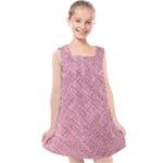 Pink Fabric Texture, Knitted Pink Texture, Kids  Cross Back Dress