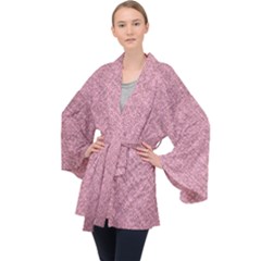 Long Sleeve Velvet Kimono  