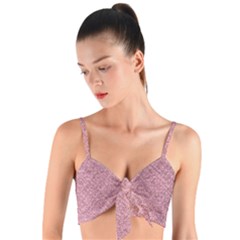 Woven Tie Front Bralet 