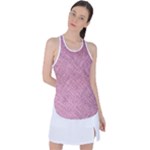 Pink Fabric Texture, Knitted Pink Texture, Racer Back Mesh Tank Top