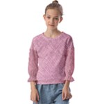 Pink Fabric Texture, Knitted Pink Texture, Kids  Cuff Sleeve Top