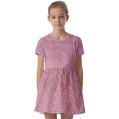 Kids  Short Sleeve Pinafore Style Dress 