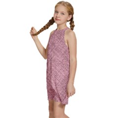 Kids  Halter Collar Waist Tie Chiffon Dress 