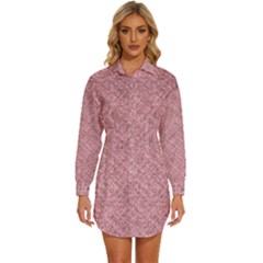 Womens Long Sleeve Shirt Dress 