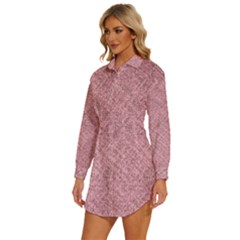 Womens Long Sleeve Shirt Dress 