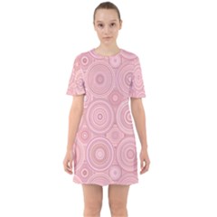 Sixties Short Sleeve Mini Dress 