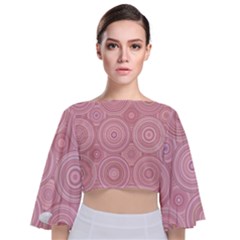 Tie Back Butterfly Sleeve Chiffon Top 