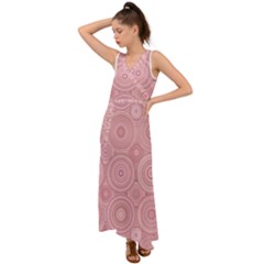 V-Neck Chiffon Maxi Dress 