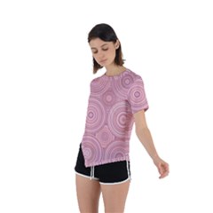 Asymmetrical Short Sleeve Sports T-Shirt 