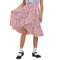 Kids  Ruffle Flared Wrap Midi Skirt 