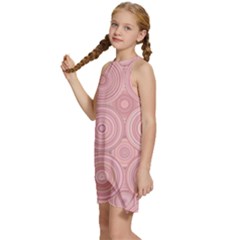 Kids  Halter Collar Waist Tie Chiffon Dress 