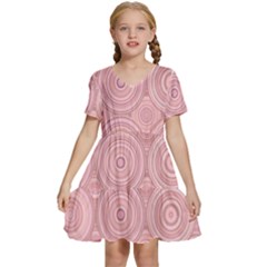 Kids  Short Sleeve Tiered Mini Dress 