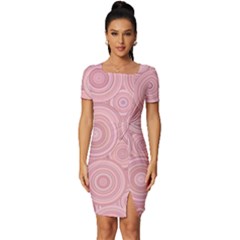 Fitted Knot Split End Bodycon Dress 