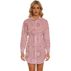 Womens Long Sleeve Shirt Dress 