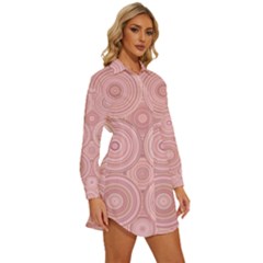 Womens Long Sleeve Shirt Dress 