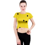 Punch Hole, Black Hole Crew Neck Crop Top