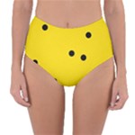 Punch Hole, Black Hole Reversible High-Waist Bikini Bottoms