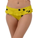 Punch Hole, Black Hole Frill Bikini Bottoms