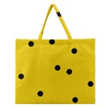 Punch Hole, Black Hole Zipper Large Tote Bag