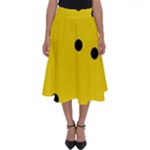 Punch Hole, Black Hole Perfect Length Midi Skirt