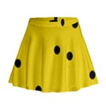 Punch Hole, Black Hole Mini Flare Skirt