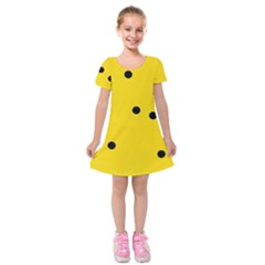 Punch Hole, Black Hole Kids  Short Sleeve Velvet Dress from ArtsNow.com