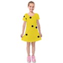 Kids  Short Sleeve Velvet Dress 