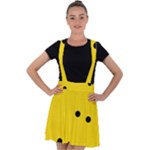 Punch Hole, Black Hole Velvet Suspender Skater Skirt