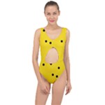 Punch Hole, Black Hole Center Cut Out Swimsuit