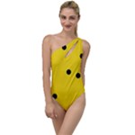 Punch Hole, Black Hole To One Side Swimsuit