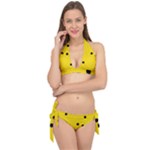 Punch Hole, Black Hole Tie It Up Bikini Set