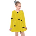 Punch Hole, Black Hole Kids  Long Sleeve Dress