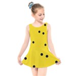 Punch Hole, Black Hole Kids  Skater Dress Swimsuit