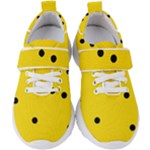 Punch Hole, Black Hole Kids  Velcro Strap Shoes