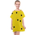 Punch Hole, Black Hole Kids  One Piece Chiffon Dress