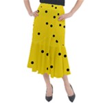 Punch Hole, Black Hole Midi Mermaid Skirt