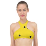 Punch Hole, Black Hole High Neck Bikini Top