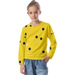 Punch Hole, Black Hole Kids  Long Sleeve T-Shirt with Frill 